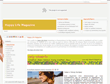 Tablet Screenshot of happylifemag.com